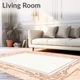 thumbnail image 2 of ODIKA 5'x7' Machine Washable Non-Slip Area Rug, Classic Interlocking Trellis with Faded Vinework High Traffic Rug, Beige, 541970, 2 of 7