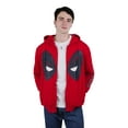 thumbnail image 4 of Marvel Deadpool Fleece Zip Up Hoodie Adult, 4 of 5