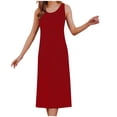 thumbnail image 2 of LEEYNEER Sleepwear for Women Nightgown Pajamas Womens Short Sleeve V Neck Homewear Long Dresss Mothers Day Gifts, 2 of 5