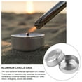 thumbnail image 5 of WEUVEB Reusable Aluminum Candle Cups Silver for Home Decor and Outdoor Events 120Pcs, 5 of 9