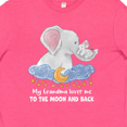 thumbnail image 4 of Inktastic My Grandma Loves me to the Moon and Back Elephant Family Youth T-Shirt, 4 of 5