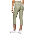 thumbnail image 3 of Women Yoga Capris Butt Lifting Leggings with Pockets Workout Stretch Buttery Soft Tights Slim Fit Tummy Control Pants, 3 of 3