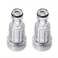 thumbnail image 1 of MesaSe 2pcs  Universal Quick Connect Nozzle And Filter Attachment Set For Pressure Washers  External Water Inlet With Nut  Clear Acrylic  1.18in Diameter  2.52in Length, 1 of 5