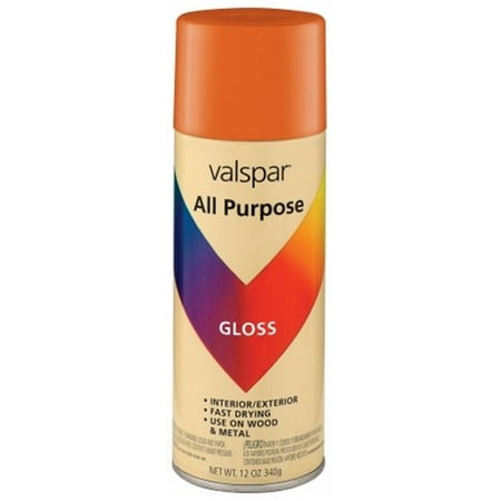 Valspar 12 Oz Orange Gloss All Purpose Spray Paint 465-64005 SP (Set of 6)