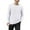 Blanc, variante sur Letdown T-Shirt à Manches Longues Coupe Régulière pour Hommes Col Rond Tee Uni Évacuant l'Humidité T-Shirts Décontractés Couleur Unie Léger Doux Élégant T-Shirts
