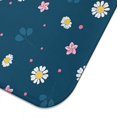 thumbnail image 5 of Spring Floral Dish Drying Mat Daisies Summer Kitchen Mat for Counter Microfiber Dish Rack Pad Foldable Absorbent Drainer Mat 16x18 Inch, 5 of 7