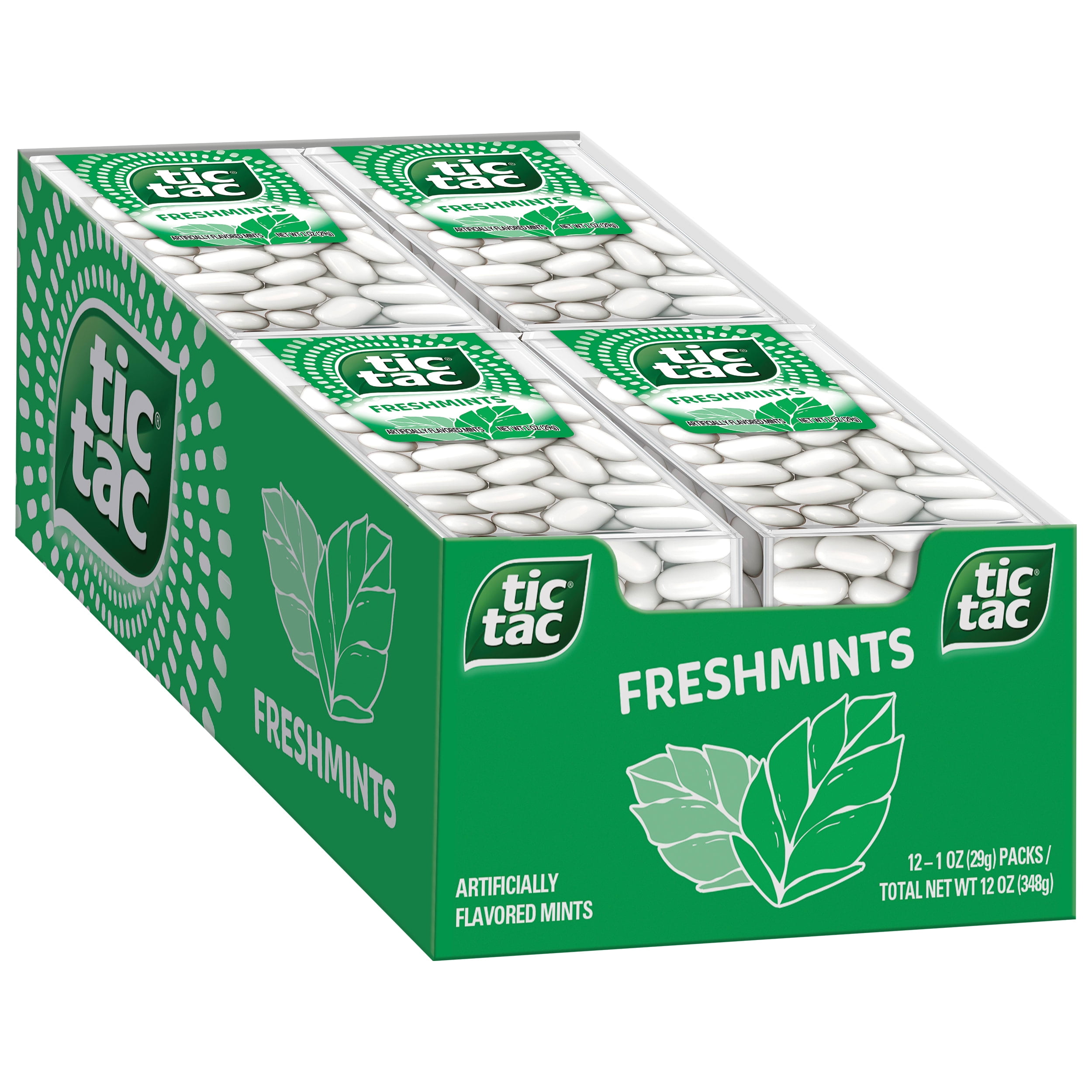 Tic Tac Freshmint Breath Mints, Bulk 12 Pack, On-The-Go