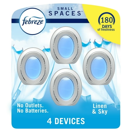 Febreze Small Spaces Air Freshener Linen & Sky  4ct  30ml