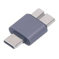 thumbnail image 1 of Micro B To USB C Adapter, Portable Aluminum Alloy USB Type C Male Convert Connector Fast Charging 10Gbps Transfer Rate  for Laptops, 1 of 7