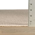 thumbnail image 6 of Pinstripe Brown/Ivory Handwoven Indoor/Outdoor Rug, 2'6" x 8' Runner, 6 of 6