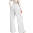 thumbnail image 4 of fatyb Girls Baggy Sweatpants Bow Printed Wide Leg Long Pants Elastic Waist Jogger Pants with Pockets, 4 of 6