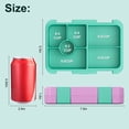 thumbnail image 4 of Bento Kids Lunch Box, 6 Compartments BPA Free Bento Box for Kids, Lunch Containers, Dishwasher Safe Back to School Snack Lunch Box, Ideal Portion Sizes On-the-Go Meal, Ages 3+,School(Pink Patterned), 4 of 6