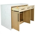 thumbnail image 5 of Kitchen Bath Collection Palisade 48" Modern Wood Kitchen Island in Blonde, 5 of 10