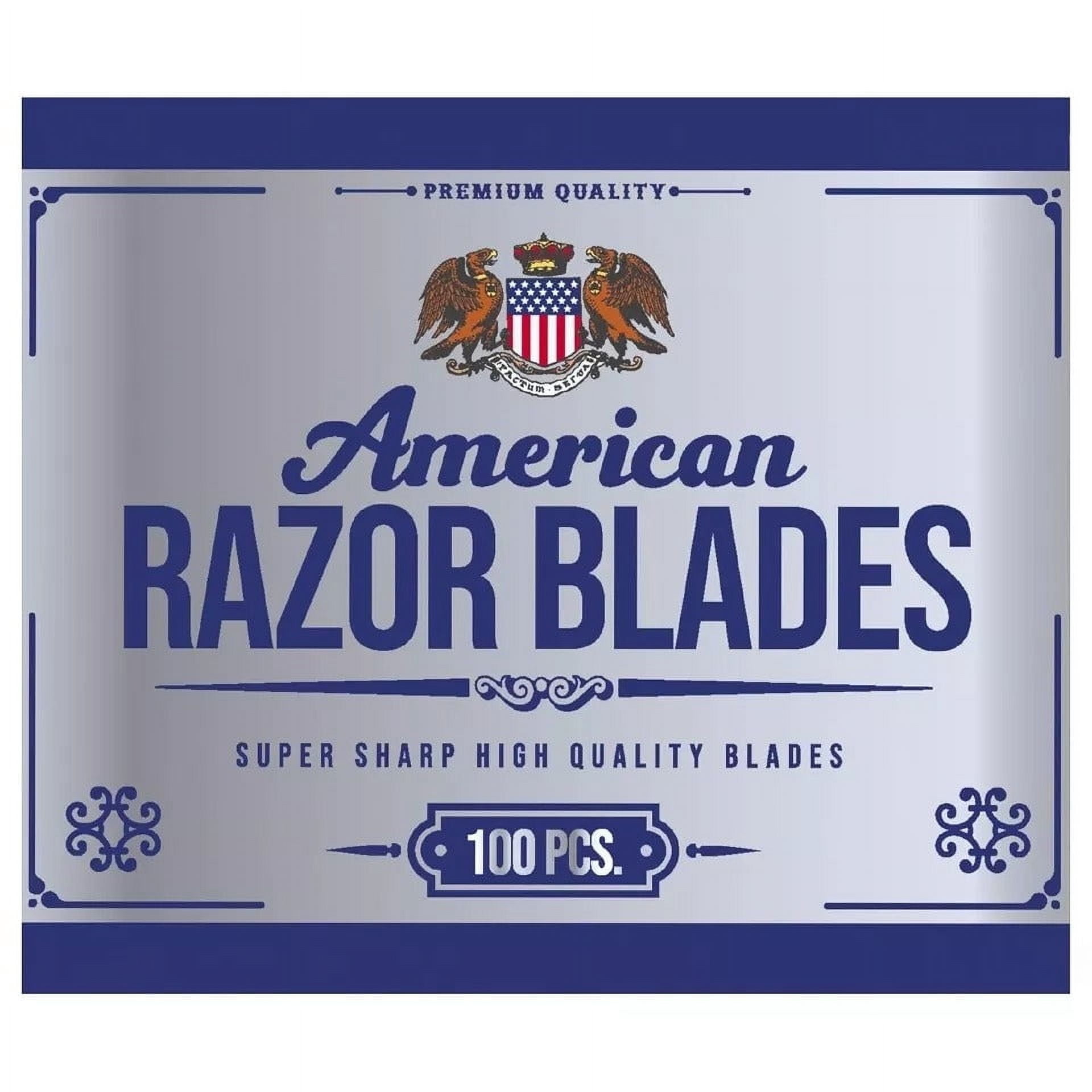 The Shave Factory American Razor Blades - Single Edge Razor Blades - Pack of 10