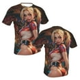 thumbnail image 2 of Harley Quinn Men's T Shirt 3D Graphic Hip Hop Unisex Tees Tops Casual Stylish Crew Neck Short Sleeve, 2 of 8