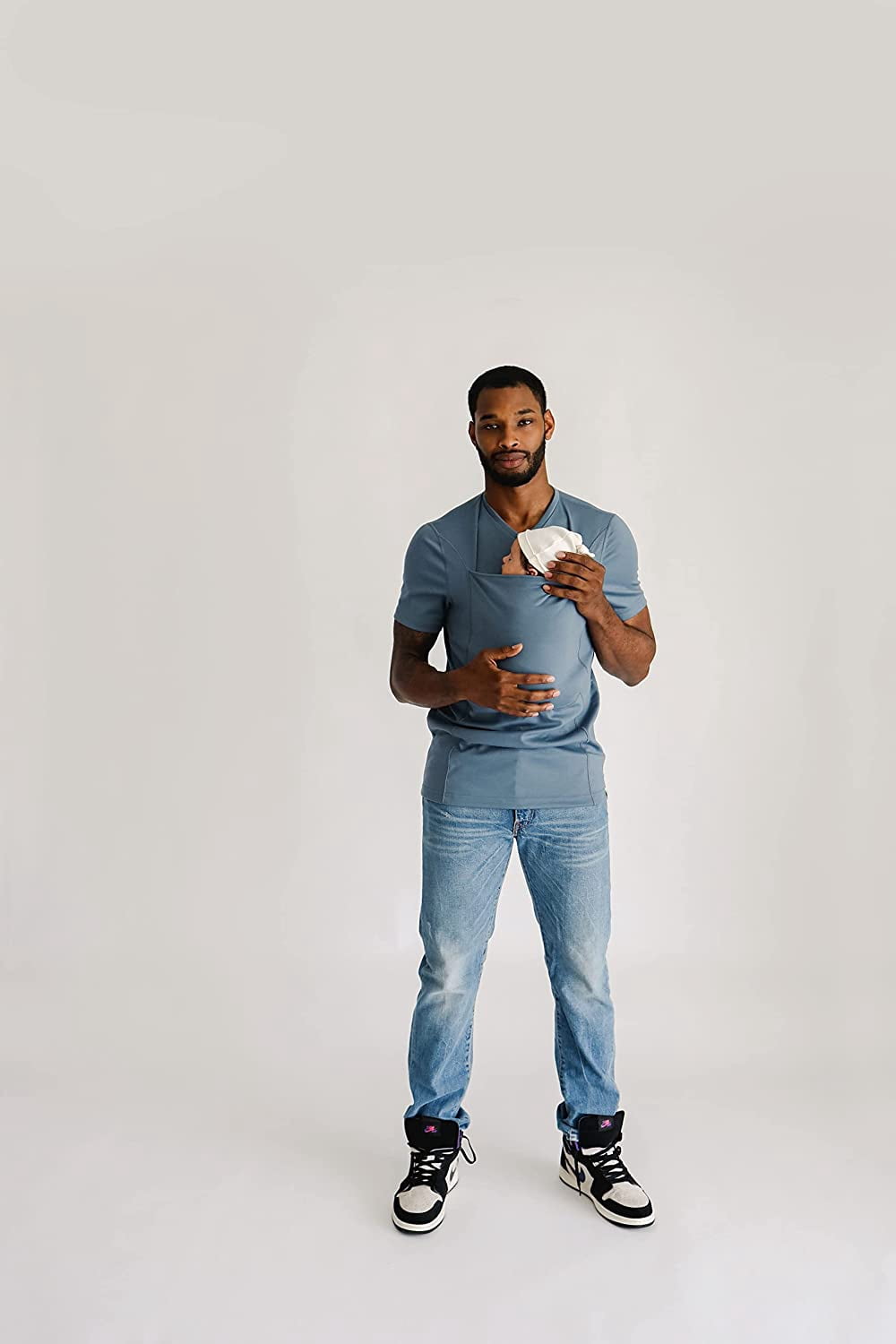 Lalabu The Dad Shirt, Hands-Free Baby Carrier for Newborns Up to 15 Lbs, CPSC Compliant