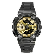 Casio G-Shock Analog Digital Stainless Steel Gold Dial Quartz GM-110BD-1A9 200M Men's Watch