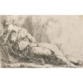 thumbnail image 2 of Alexander Runciman 14x11 Black Ornate Wood Framed Double Matted Museum Art Print Titled: Ariadne, 2 of 5