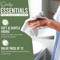 thumbnail image 4 of Dan River Washcloths pack of 12 Soft Absorbent Cotton and Multipurpose Wash Clothes for Face & Body with Assorted Colors - 12x12in, 4 of 8