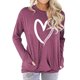 thumbnail image 3 of Forro Polar De Manga Larga Camiseta De Manga Larga Cuello Redondo Polar Con Bolsillo Transpirable Fibra De Poliéster Mujer Top Wear Rose Red M ANGGREK Rosa Roja M, 3 of 3