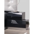 thumbnail image 2 of Black Lacquer High-gloss Platform Queen Bedroom Set 5Pcs J&M Milan Contemporary, 2 of 3