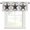 White, variant on Texas Star Brown Rod Pocket Curtain Valance, Vintage Farm Barn Blue Wooden Texture Farmhouse Window Valance for Living Room, Bedroom, Kitchen 60"W x 18"L