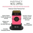 thumbnail image 4 of StyleCraft Instinct Metal Cordless Double Foil Rechargeable Electric Shaver, Pink, 4 of 14