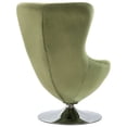 thumbnail image 3 of vidaXL Swivel Egg Chair with Cushion Light Green Velvet, 3 of 5