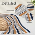 thumbnail image 3 of Orange Grey Striped Body Pillow Covers 20"x54", Farmhouse Stripes Modern Abstract Art Soft Brushed Microfiber Breathable Throw Pillow Covers, Pillowcase with Zipper for Couch Sofa Bedroom Living Room, 3 of 9