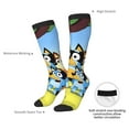 thumbnail image 5 of Saiise Bluey Funny Socks Men Women Boys Kids Adults Novelty Graphic Crew Tube Socks Crazy Design Casual Dress Socks for Sports,Running,Travel, 5 of 7