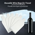 thumbnail image 2 of 6 Set Wine Bottle Protector Bag Reusable Bottle Shipping Sleeve Leakproof Wine Bubble Wrap Sleeve Double Layer Wine Bottle Travel Protector Bags for Suitcase Luggage, 2 of 6