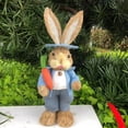thumbnail image 4 of NAOJIE Earmouse 13.7" Easter Straw Bunny Figurine Tabletop Decor & Sisal Rabbit Spring Party Garden Table Decor(D), 4 of 6