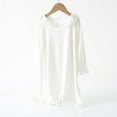 thumbnail image 2 of Auroural Sleep Dress For Girls Children's Solid Color Long Sleeved Round Neck Home Clothes Girls' Casual And Comfortable Nightgown, 2 of 3