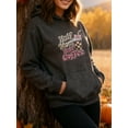 thumbnail image 4 of Retro Coffee Mom Quotes Hoodie for Men and Women, Unisex Pullover Hooded Sweatshirt, Comfortable Cotton Poly Blend, Mom Life Casual Outfit, 4 of 5