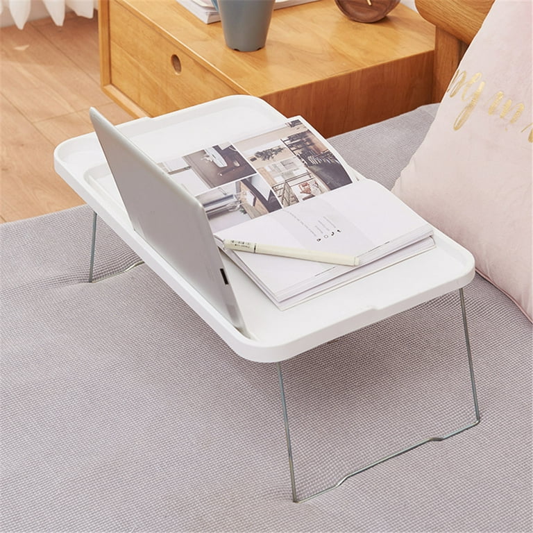 Herrnalise Lap Desk, Foldable Desk Bed Tray, Standing Desk, TV Tray Tables for Eating, Bed Table, Bed Desk, Breakfast Tray, Laptop Stand for Bed and