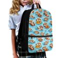 thumbnail image 3 of Uourmeti Cartoon Otter Water Play Pattern Smooth Zipper Backpack, 17 Inch Modern Design School Backpack Personalized School Bag for Travelers, 3 of 6