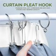 thumbnail image 4 of 10 Meters Pleater Tape For Curtains With 30 Pcs 4 Prongs Hooks, 4 of 5