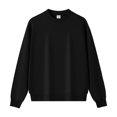 thumbnail image 1 of 420G Earth Tone Crew Neck Pullover Sweatshirt, Heavyweight Long-Sleeved Loose-Fitting Versatile Top for Spring and Autumn, 1 of 4