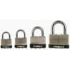 Trimax TLM100 Dual Locking 40mm Solid Steel Laminated Padlock with 1" x 1/4" Dia. Shackle