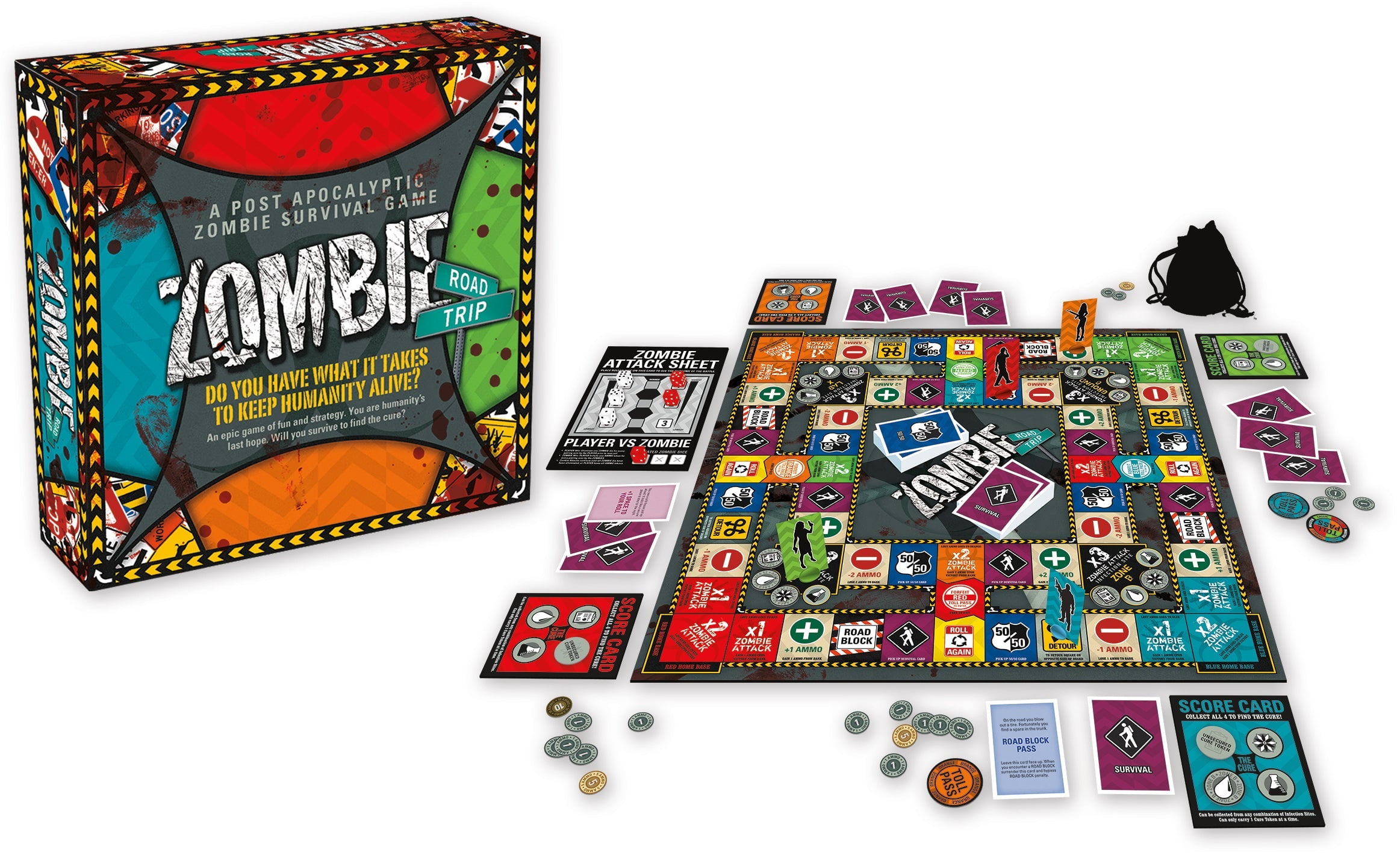 Zombie Opoly Family Board Game 