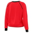 thumbnail image 3 of Women's WEAR by Erin Andrews Scarlet/Black San Francisco 49ers Tie-Front Long Sleeve Top, 3 of 4