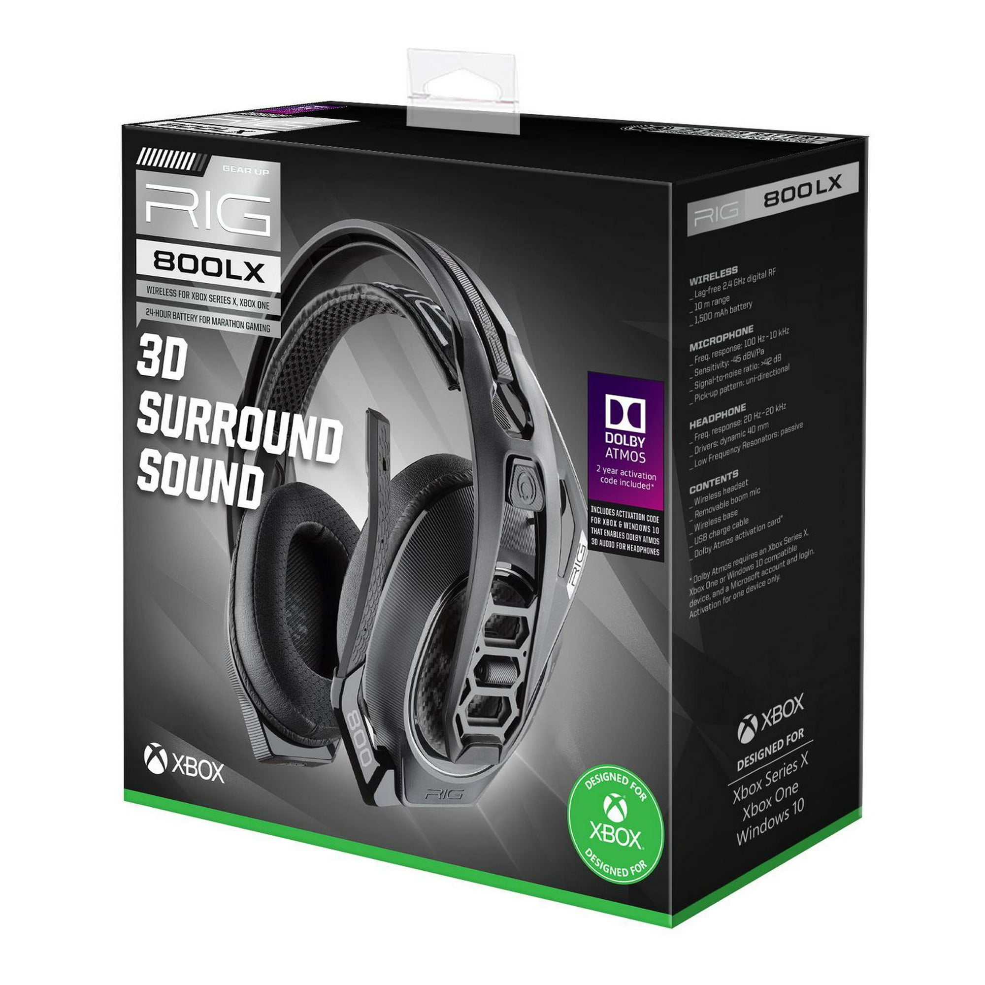 RIG 800LX MARATHON WIRELESS GAMING HEADSET FOR XBOX SERIES X S AND XBOX ONE Walmart