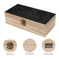 thumbnail image 3 of 7.9×2.3 In Wooden Boxes Durable Easy To Use Dustproof Prevent Slippery Delicate And Cabinet Black Houndstooth Vintage Texture_85706_1, 3 of 8