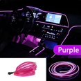 thumbnail image 3 of Tira de luces LED para interior de coche, 5/3/1 m, cableado EL de neón, lámpara decorativa para bricolaje, luz ambiental flexible, USB, ambiente de fiesta, diodo, 3 of 5