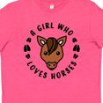 thumbnail image 4 of Inktastic A Girl Who Loves Horses Youth T-Shirt, 4 of 5