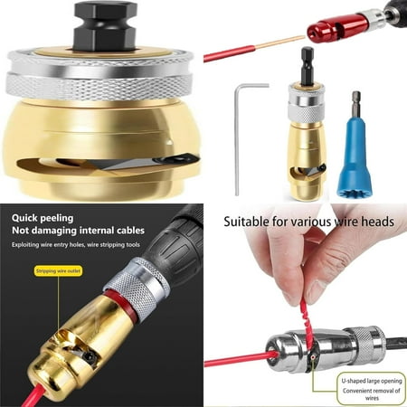 

Top-rated versatile and convenient wire stripping tool - Essential electrical wiring stripper for DIY enthusiasts of all sizes - Multifunctional kitchen sink crimper with drill attachment