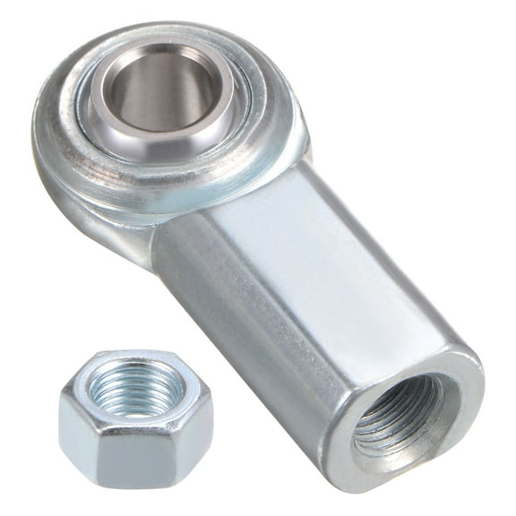 ECF6 3/8" Rod End Bearing 3/8"-24 UNF Female Right Hand Thread, Cast Iron Rod End Joints, with Jam Nut