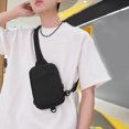 thumbnail image 4 of Bolso Pecho Bolso Bandolera Informal Bolsos Tipo Cartera para Exteriores Bolso Mensajero (negro), 4 of 9