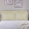 thumbnail image 3 of Ruffle Pillow Case - Standard Pillow Sham (Bone), Ruffle Pillow Cover, Set of 2. By Blissford, 3 of 7