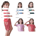 thumbnail image 3 of GiLiling Girls Sequin Performance T Shirt Short Sleeved Summer Lightweight Comfy Soft Casual Round Neck Top (Green, 7-10 Years), 3 of 4
